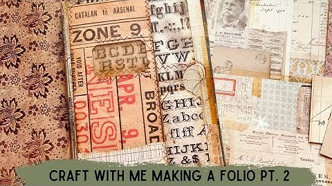 Craft With Me Making A Folio Pt  2