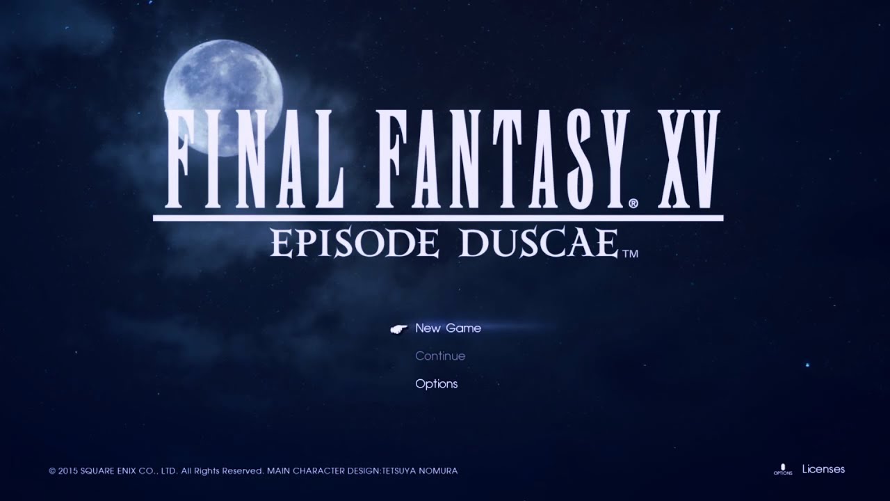 FINAL FANTASY XV: Episode Duscae - Title Screen [Somnus Nemoris] OST