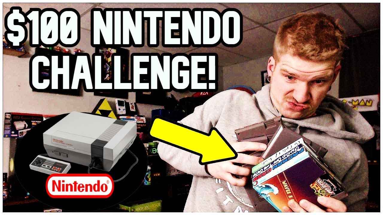 Nintendo 100 Nintendo $100 Retro Collection Video Game Challenge! - YouTube