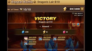 Summoners War 1000 Dragons b12 vs 1130 Dragons b10