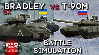 2x BRADLEY vs T-90M - Battle Simulation Based on Actual Event - WAR THUNDER screenshot 5