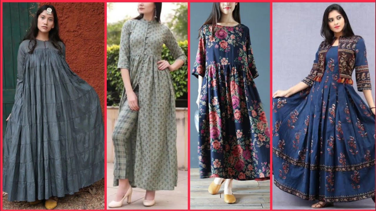 new style long frock
