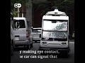 A Self-Driving Car With GOOGLY EYES 👀 To Save Lives! #shorts