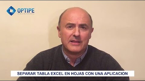 Separar datos de una tabla Excel en hojas individuales
