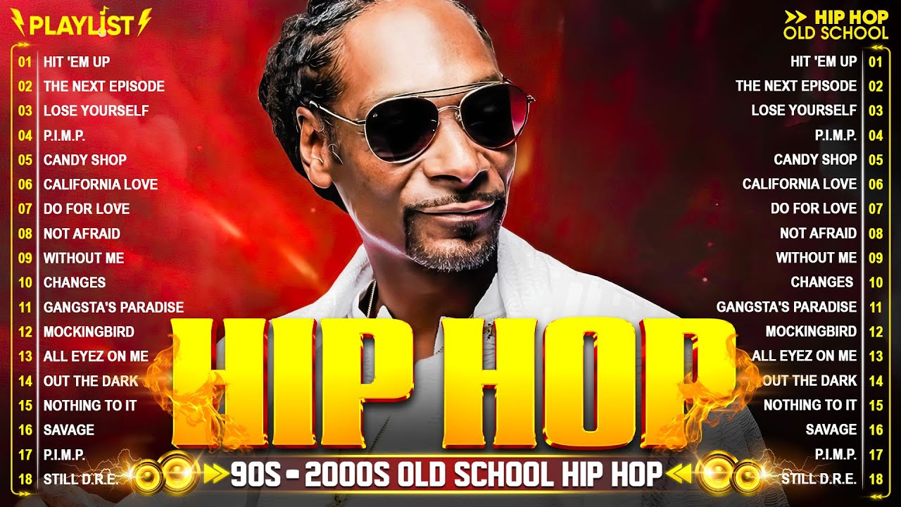 TOP OLD SCHOOL HIP HOP Ice Cube, Snoop Dogg,2Pac , Eminem, Dr. Dre, DMX, Xzibit, Method Man, 50 Cent
