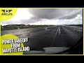 ATR 72-600 Pilot&#39;s View Power Takeoff from Mayotte Island: Ewa Air!  [AirClips]