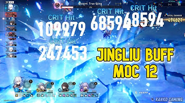 Buffed E1S1 Jingliu Showcase | MOC 12 | Honkai Star Rail 3.4