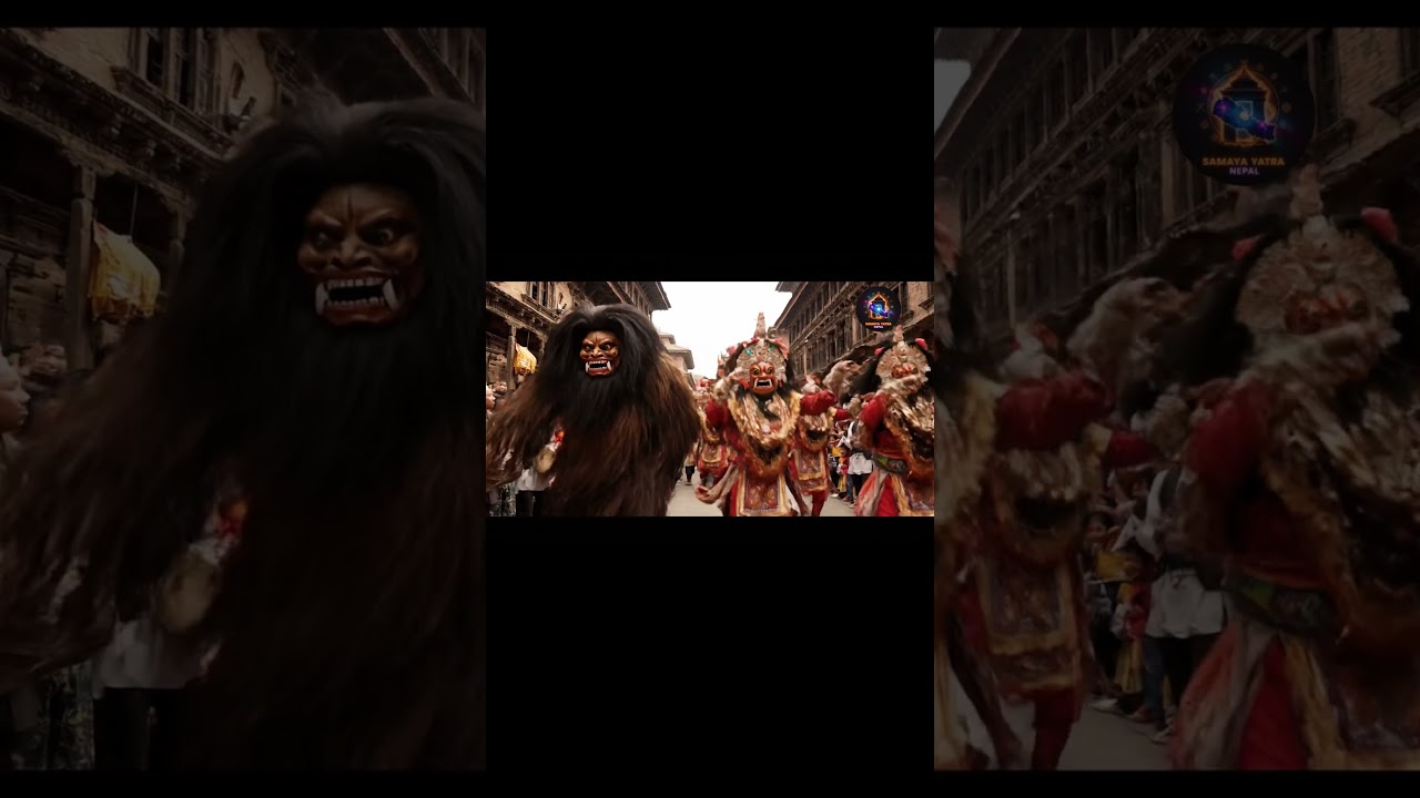 🔥Yeti Lakhe नाच✨LakheNaachFestival 2025🎭Traditional Nepali LakheDance💃CulturalVibes🏯SamayaYatraNepal