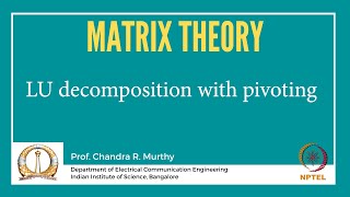 LU decomposition with pivoting
