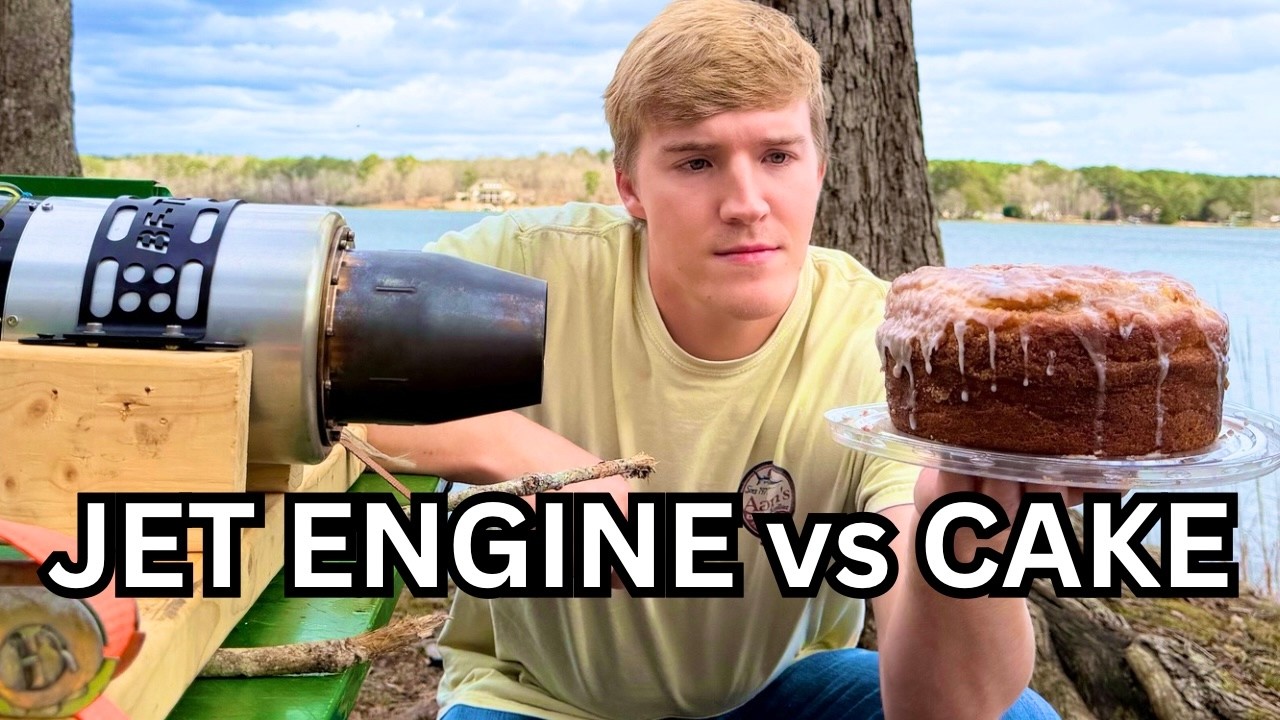 Реактивный двигатель против торта
