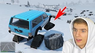 GTA 5 ЗИМА - ИСПЫТАНИЕ ГУСЕНИЦ НА ДЖИПАХ! УГАР! ВЕБКА! GTA 5 ЗИМА - ИСПЫТАНИЕ ГУСЕНИЦ НА ДЖИПАХ! УГАР! ВЕБКА!