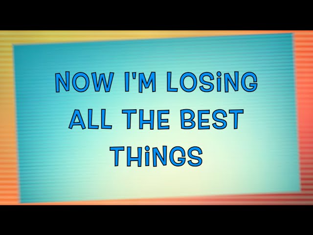 Rob Thomas - All The Best Things