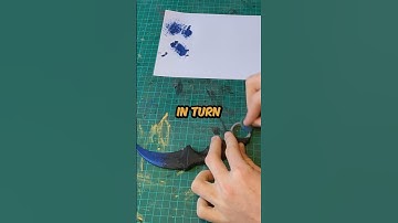 I 3d printed a Fire and Ice Karambit for $0.00