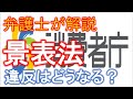 【弁護士が解説】景表法セミナー２　景表法とは？最新の摘発事例　違反するとどうなる？（斎藤健一郎）_20171027