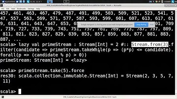 Implementing a stream of prime numbers in Scala