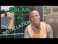 SOLAR PV SYSTEM INSTALLATION |General overview |