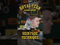 Skin fade technique — precision blends at Royal Fern Barber Studio. 🌿✂️💈