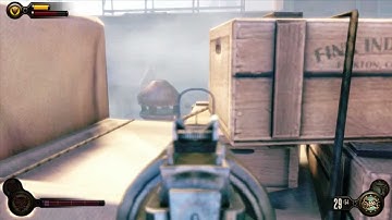 Bioshock Infinite Dasker Plays Gameplay Walkthrough Part 3 - Machine Guns, Dying & Firefighters