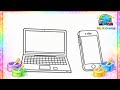 Easy Laptop &amp; Mobile Coloring for Kids 🎨 | Fun Drawing &amp; Coloring Video