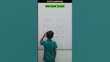 New brain teaser/ Math puzzle #artikipathshala #shorts #brainteasers