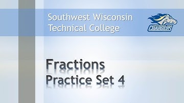 Math Review  - Fractions Chapter Practice Set 4 "Reducing Fractions"