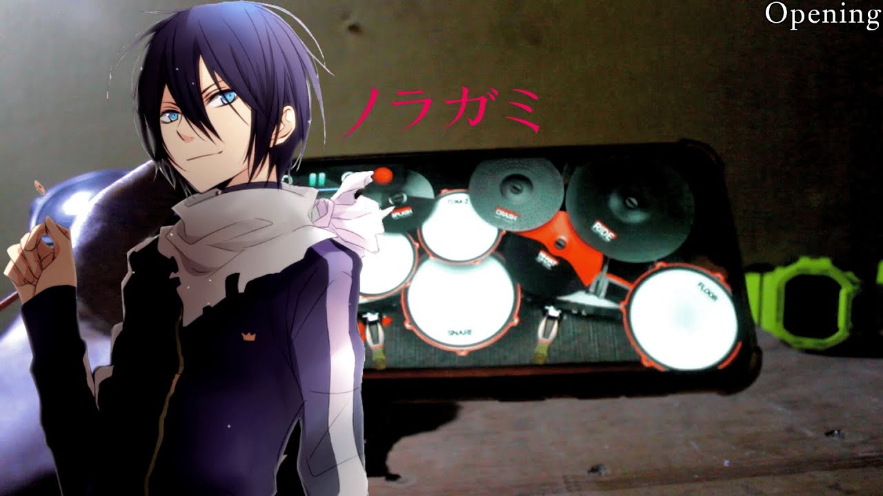 OP Noragami -【Goya no Machiawase / 午夜の待ち合わせ】by Hello Sleepwalkers | Real Drum Cover