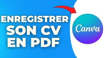 Comment Enregistrer Un Cv Sur Canva En Pdf ( FACILE )