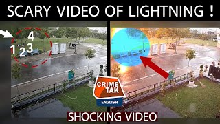 SCARY VIDEO OF LIGHTNING, 4 men in Gurugram live to tell their tale | MUST WATCH | CRIMETAK ENGLISH