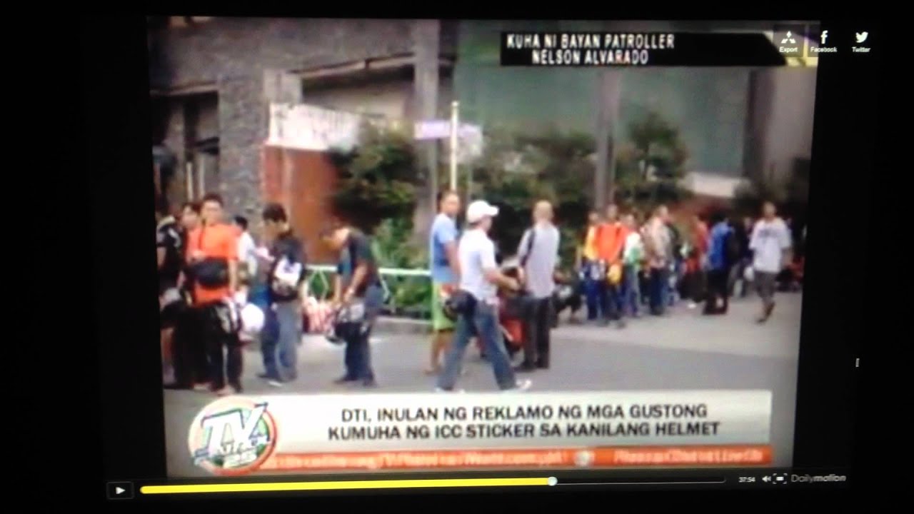 motorcycle helmet law in philippines/ ICC STICKER for helmet YouTube