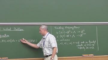 HJB equations, dynamic programming principle and stochastic optimal control 1 - Andrzej Święch