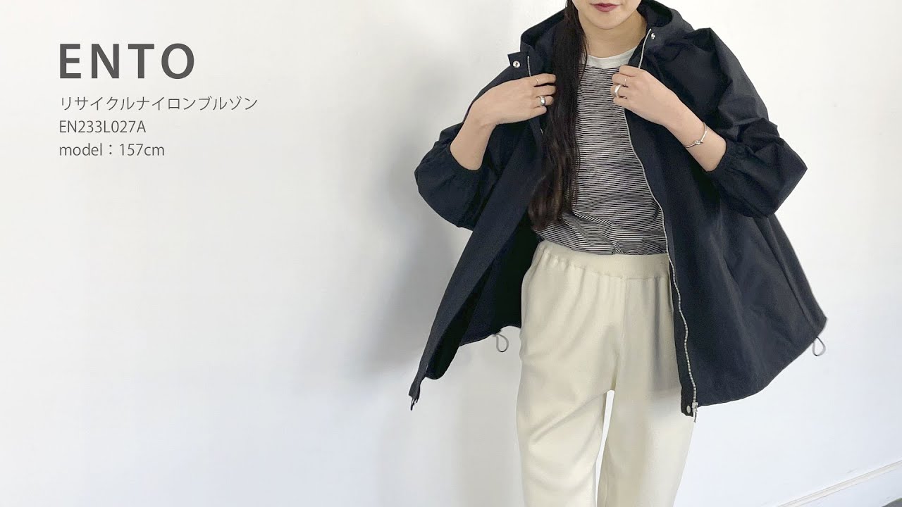 6/2まで特別価格】リサイクルナイロンブルゾン(2色) / ENTO(エント 