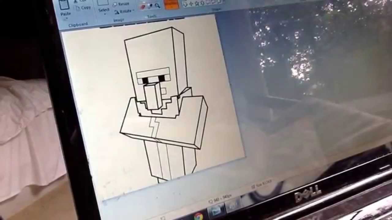 Minecraft Villager Coloring Page - YouTube