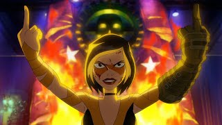Golden Glider Skating Fight [HD] | Kite Man Hell Yeah Season 1 Episode 1 2024