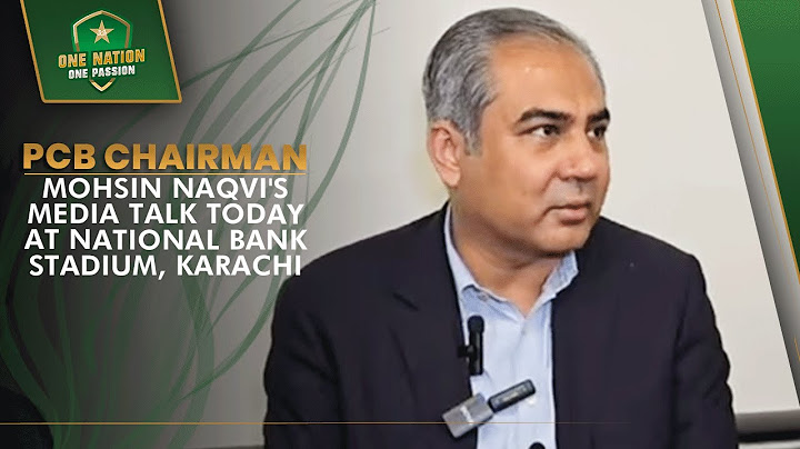 PCB Chairman Mohsin Naqvi's media talk today at National Bank Stadium, Karachi | PCB