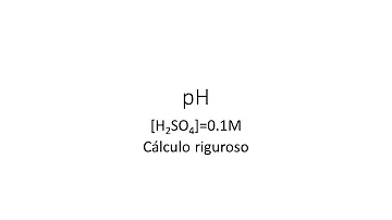 ¿Cuál es el pH de una solucion de H2SO4?