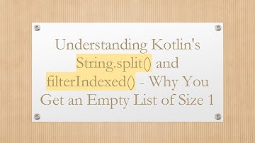 Understanding Kotlin