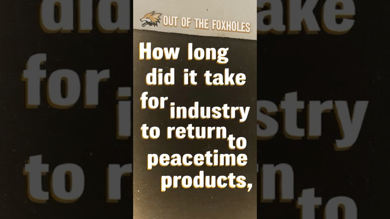 From tanks to refrigerators: When did consumer goods return after the war? #ootf #shorts