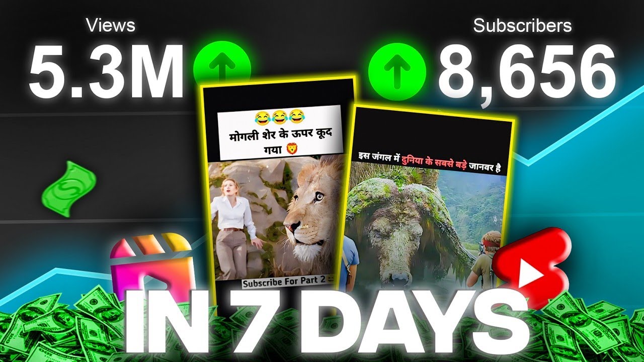 5 million views in 7 days | Shorts Viral Trick 2024 | How To Viral ...
