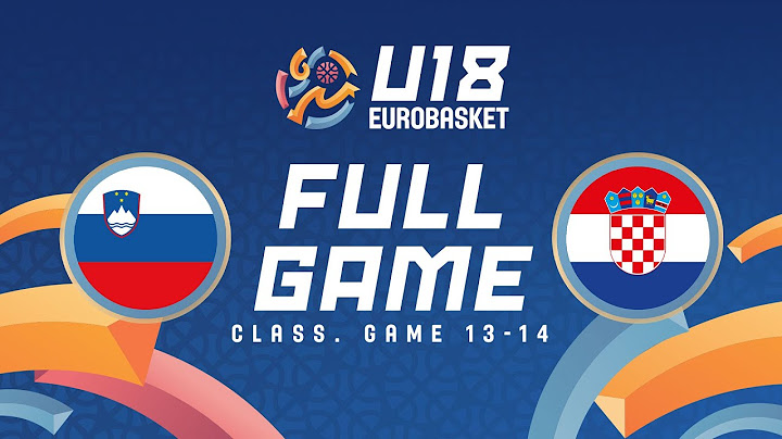Class. Game 13-14 | Slovenia v Croatia | Full Basketball Game | FIBA U18 Women's EuroBasket 2024
