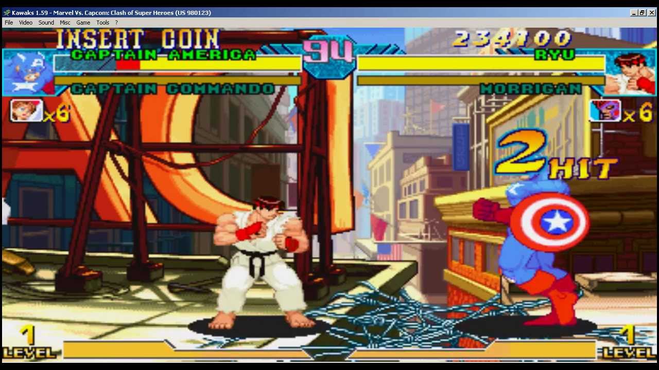 Marvel vs Capcom Clash Of Super Heroes Stage 3 - YouTube