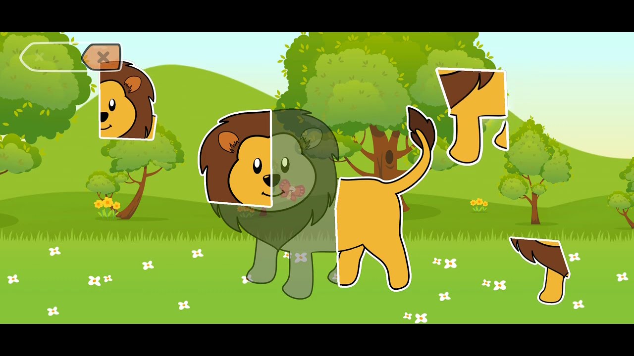 🦁 Lion Shape Matching Puzzle - Baby Puzzle Games for Toddlers Walkthrough