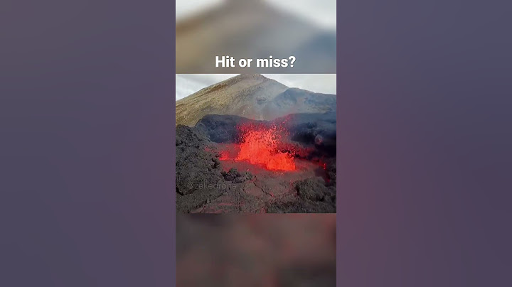 Volcano v Drone - Hit or miss?