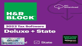 H&R Block Tax Software Deluxe + State 2022 with Refund Bonus Offer Review