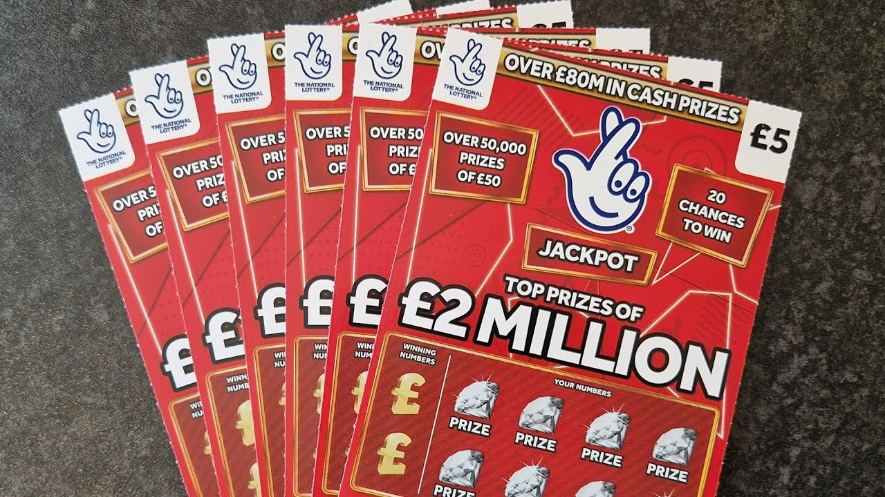 £25 of the Brand New £2 Million Red Allwyn UK National Lottery Scratch Cards