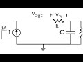 RC circuit with Current source Frequency Analysis