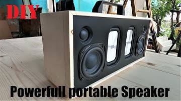 homemade speaker | How to make portable Bluetooth speaker using pallet wood