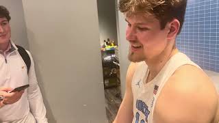 Henri Veesaar Post-Virginia Tech Interview | UNC Basketball 