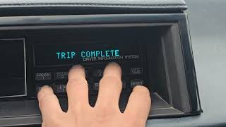 Driver Information System Features & Functions - Oldsmobile 98