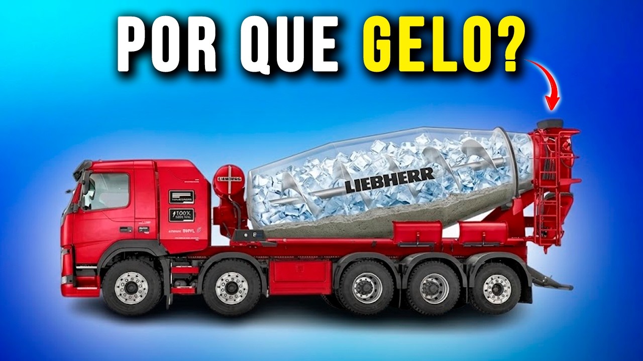 COMO FUNCIONA UM CAMINHÃO BETONEIRA? O Equipamento MENOS ÓBVIO do Mundo???
