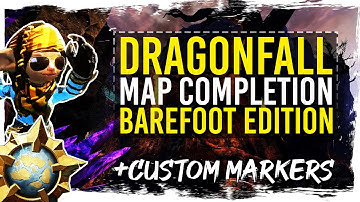 Guild Wars 2 - Dragonfall Map Completion (Minimum-Mastery) with Custom Markers